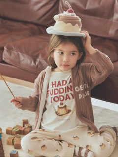 gelato pique Kids＆Baby/【KIDS】プリン柄ロングパンツ/ロングパンツ