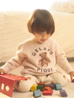 gelato pique Kids＆Baby/【BABY】ベアジャガードプルオーバー/トップス