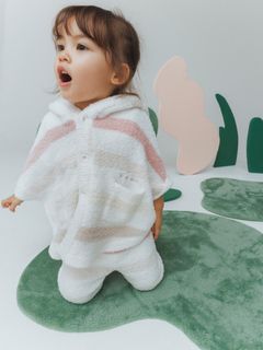 gelato pique Kids＆Baby/【BABY】ベビモコ5ボーダーポンチョ/トップス