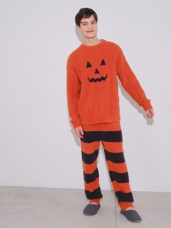/【Halloween】【HOMME】PUMPKINボーダーロングパンツ/ロングパンツ