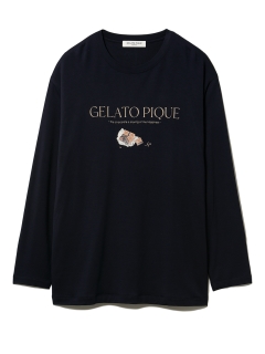 GELATO PIQUE HOMME/【HOMME】レーヨンロゴチョコプリントロングTシャツ/Tシャツ/カットソー