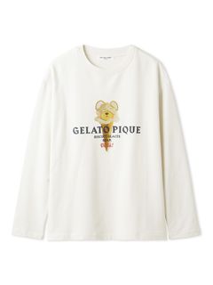 GELATO PIQUE HOMME/【HOMME】レーヨンベアプリントTシャツ/Tシャツ/カットソー