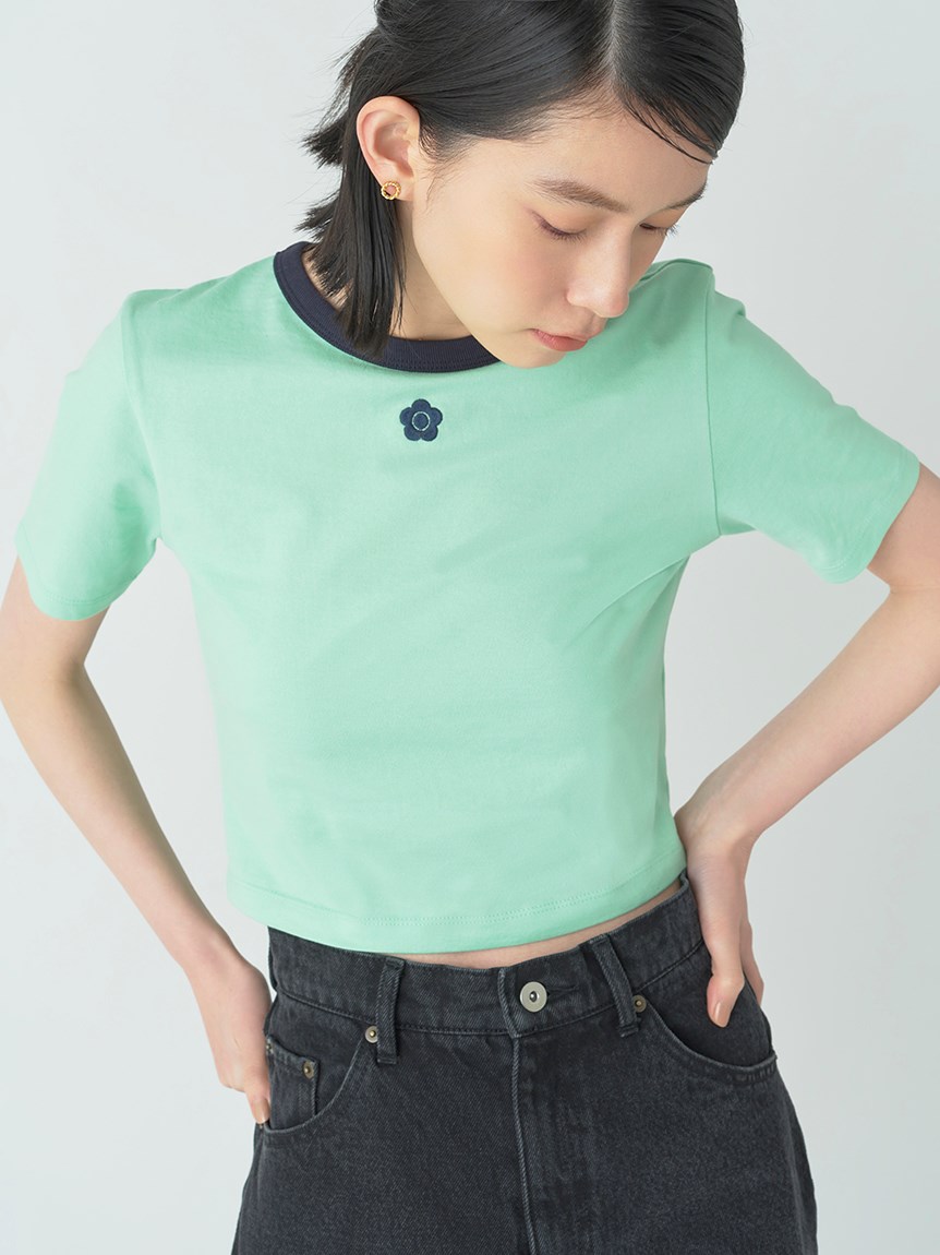 【LILY BROWN×MARY QUANT】バリエーションクロップドTシャツ