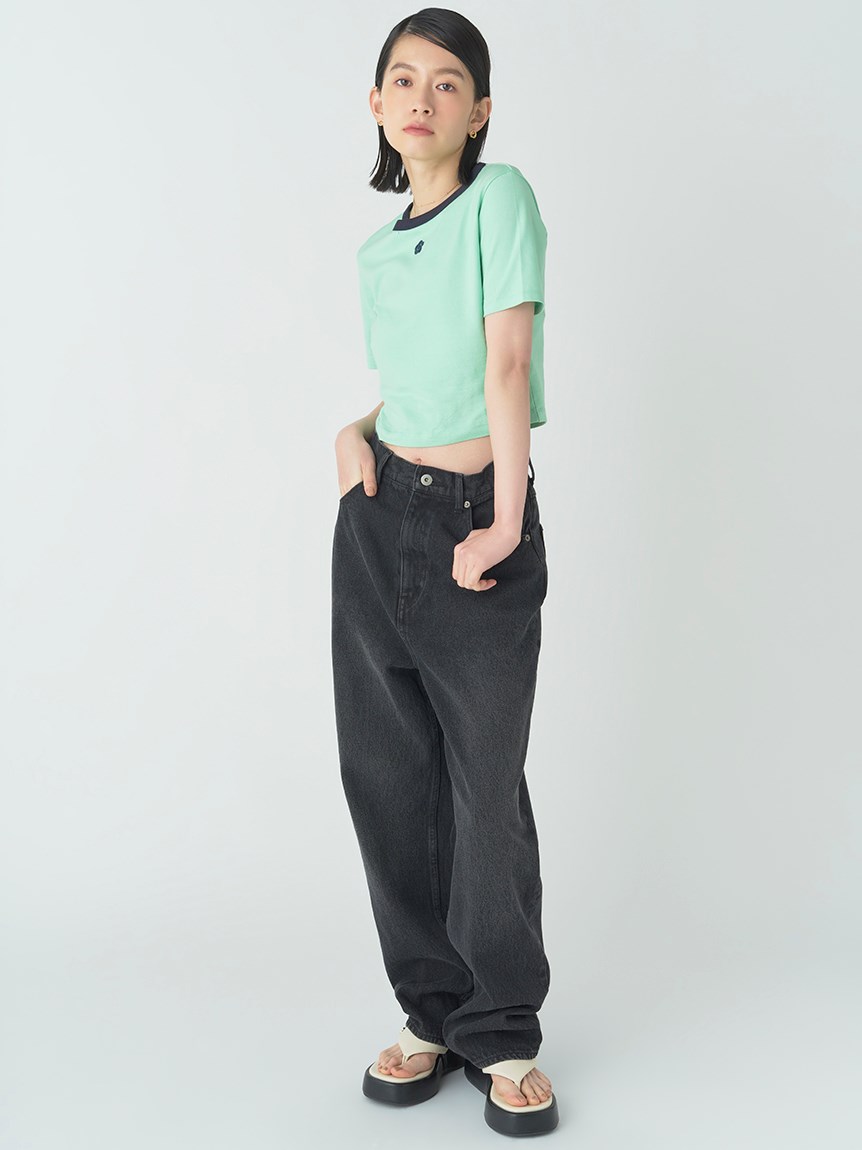 【LILY BROWN×MARY QUANT】バリエーションクロップドTシャツ