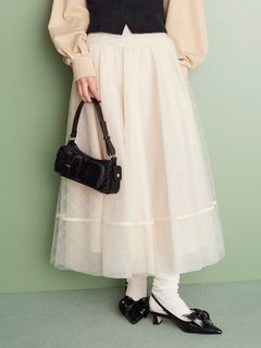 LILY BROWN/チュールスカート/マキシ丈/ロングスカート