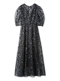 LILY BROWN/チュール刺繍ドレス/ドレス