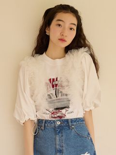 LILY BROWN/フリルチュールドロストビスチェ/カットソー/Tシャツ