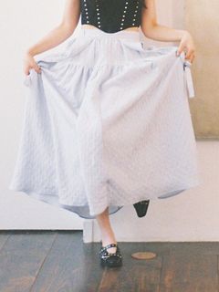 LILY BROWN/【WEB限定カラー】3WAYバルーンジャガードスカート/マキシ丈/ロングスカート