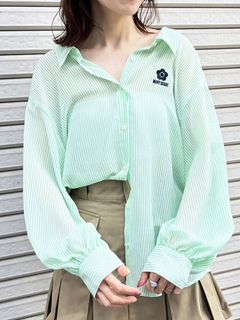 LILY BROWN/【WEB・一部店舗限定】【LILY BROWN×MARY QUANT】シアーオーバーシャツ/シャツ/ブラウス