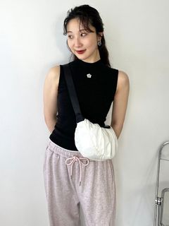 LILY BROWN/【WEB・一部店舗限定】【LILY BROWN×MARY QUANT】デイジー刺繍リブニットトップス/ニット