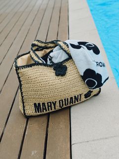 LILY BROWN/【WEB限定カラー】【LILY BROWN×MARY QUANT】ロゴ入りラフィアトート/カゴバッグ