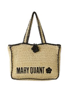 LILY BROWN/【WEB限定カラー】【LILY BROWN×MARY QUANT】ロゴ入りラフィアトート/カゴバッグ