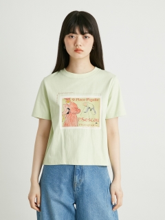 LILY BROWN/【The Metropolitan Museum of Art】バイカラーアートプリントTシャツ/カットソー/Tシャツ
