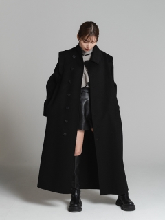 LEANN MOMENT/【UNISEX】Asymmetry collar coat/その他アウター