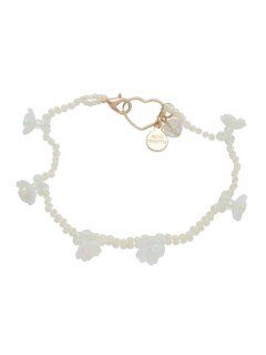 MICHU COQUETTE/Shell　flowerのBeads bracelet／Yellow/ブレスレット/バングル