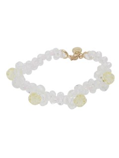 MICHU COQUETTE/Crystal beadsのglint Bracelet/Pink Swarovski/ブレスレット/バングル