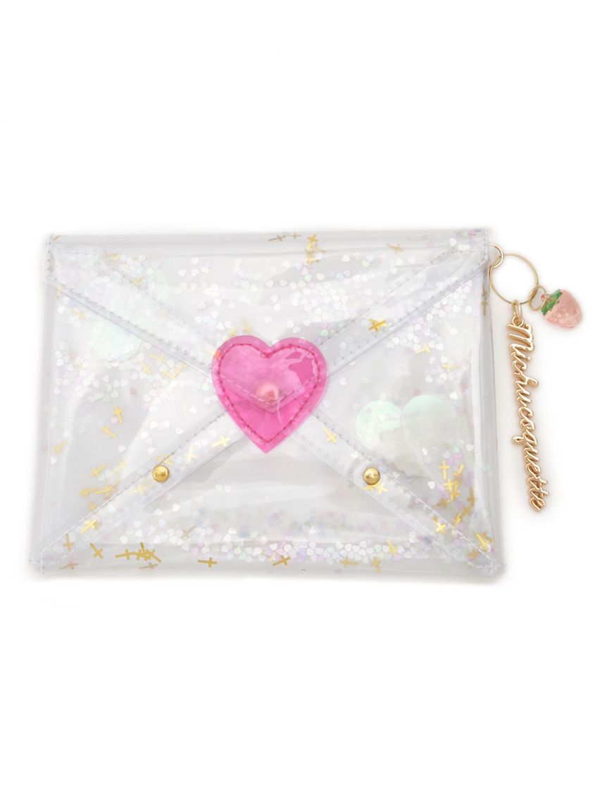 Love Letter Pouch(confetti） / Pink（ポーチ）｜MICHU COQUETTE