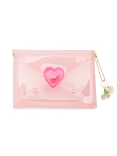 MICHU COQUETTE/Letter Pouch /Clear Pink/ポーチ