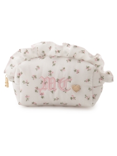 MICHU COQUETTE/Baby Bonnet Floral Pouch/Pink (Gold Bear)/ポーチ