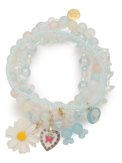 MICHU COQUETTE/4連Bracelet/Butterfly/ Vintage charm/ブレスレット/バングル