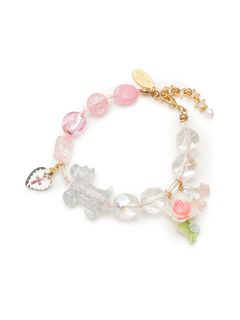 MICHU COQUETTE/Terrier (silver) Bracelet / Clear beads/ブレスレット/バングル