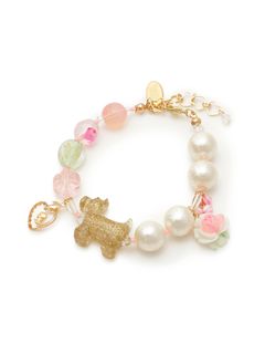 MICHU COQUETTE/Terrier (gold) Bracelet / Glitter pearl/ブレスレット/バングル
