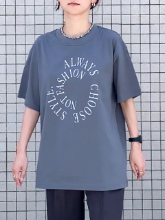 MIESROHE/washableオーガニックコットンサークルプリントＴ/カットソー/Tシャツ