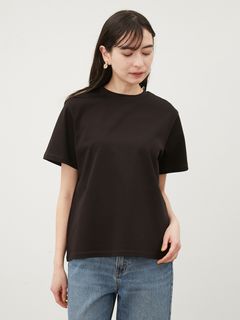 Mila Owen/クルーネックハイラインTシャツ【マシーンウォッシャブル】/カットソー/Tシャツ