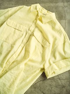Mila Owen/綿麻BIGポケット半袖シャツ【手洗い可能】/シャツ/ブラウス