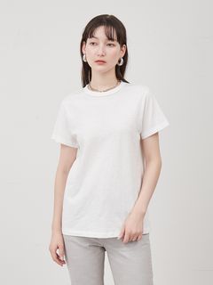 Mila Owen/UsedライクコンパクトスラブTシャツ【マシーンウォッシャブル】/カットソー/Tシャツ