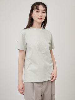 Mila Owen/クラックフロッキーカレッジTシャツ【手洗い可能】/カットソー/Tシャツ