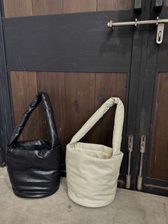 null./PUFFY ECO LEATHER バケツバッグ/トートバッグ