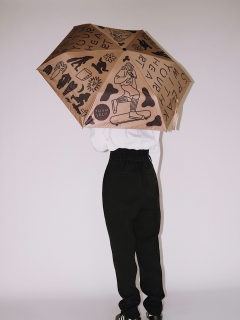 null./【晴雨兼用】null×norahi 折りたたみ傘/傘