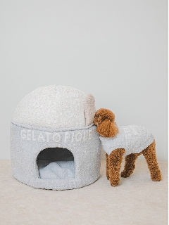GELATO PIQUE CAT&DOG/【CAT&DOG】【販路限定商品】ベビモコカップアイス型ハウス/ペットベッド・ハウス