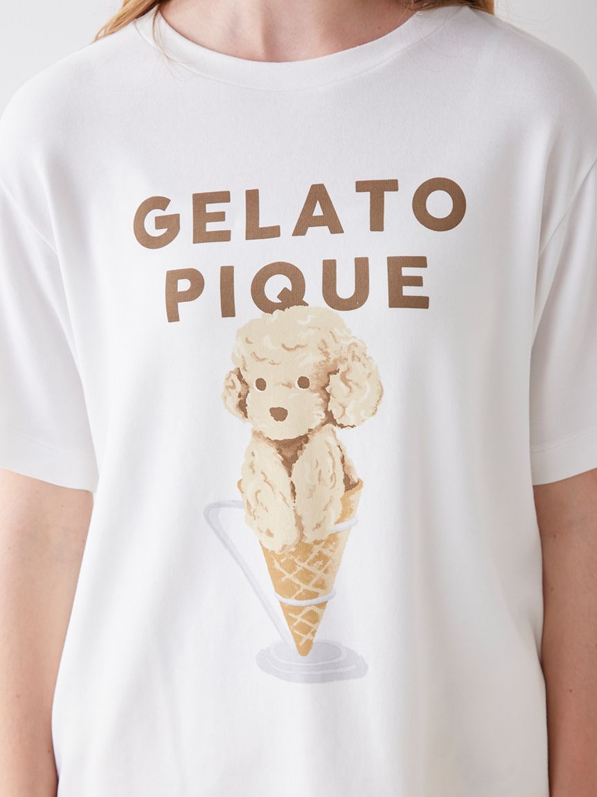 アイスドッグワンポイントTシャツ（Tシャツ/カットソー）｜gelato