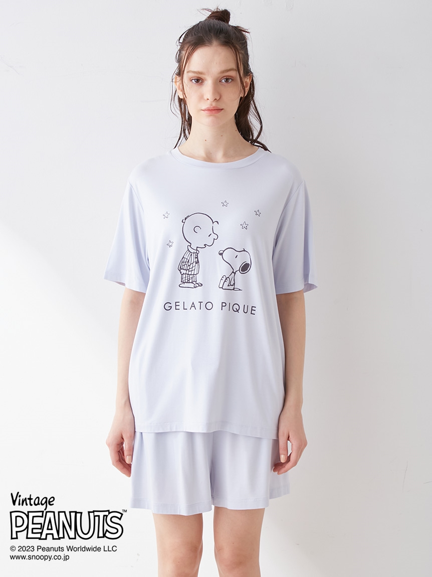 PEANUTS】ワンポイントTシャツ&ショートパンツSET（セットアップ 