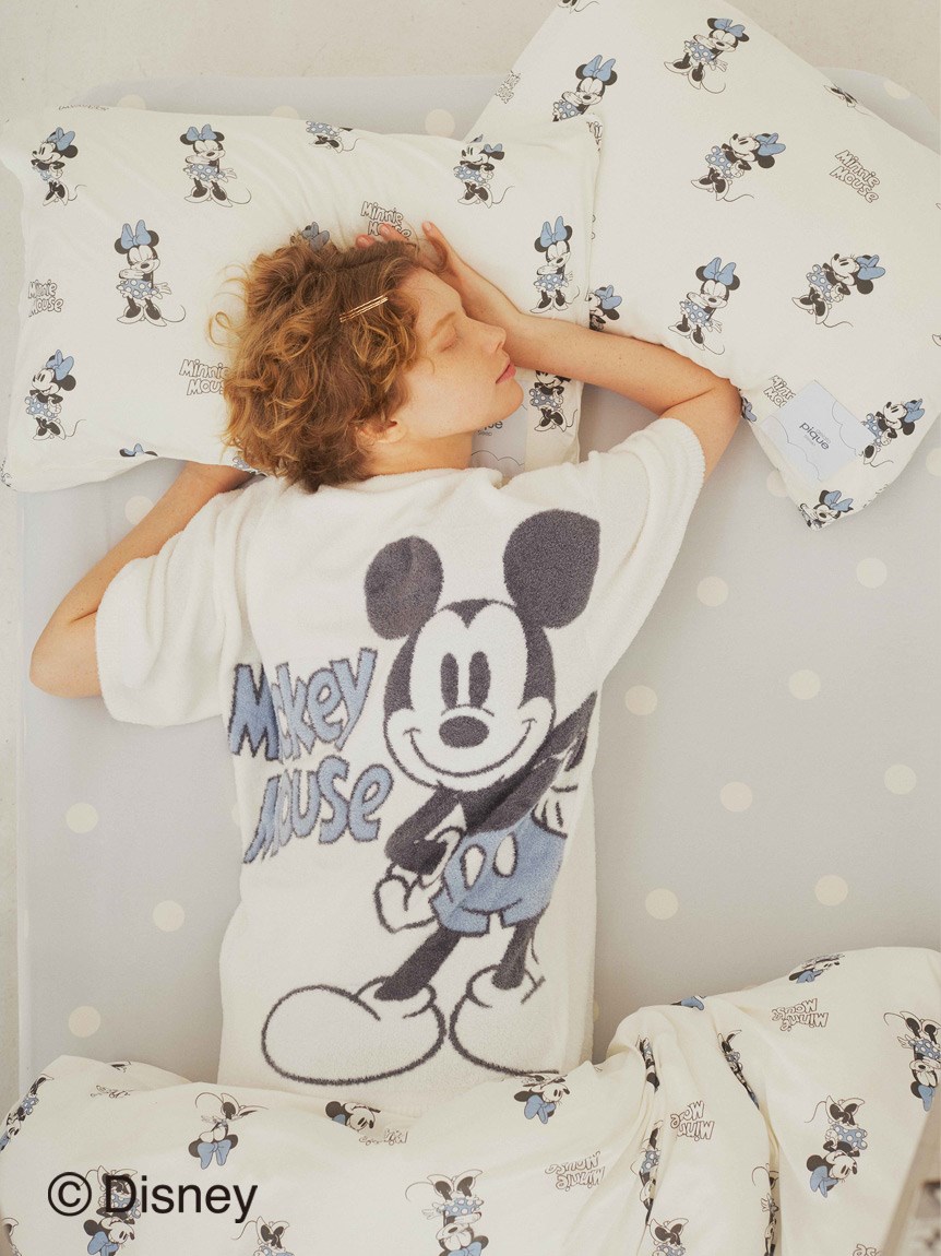 Sleep】Mickey & Minnie/プリント３点セット（シングル）（ベッド