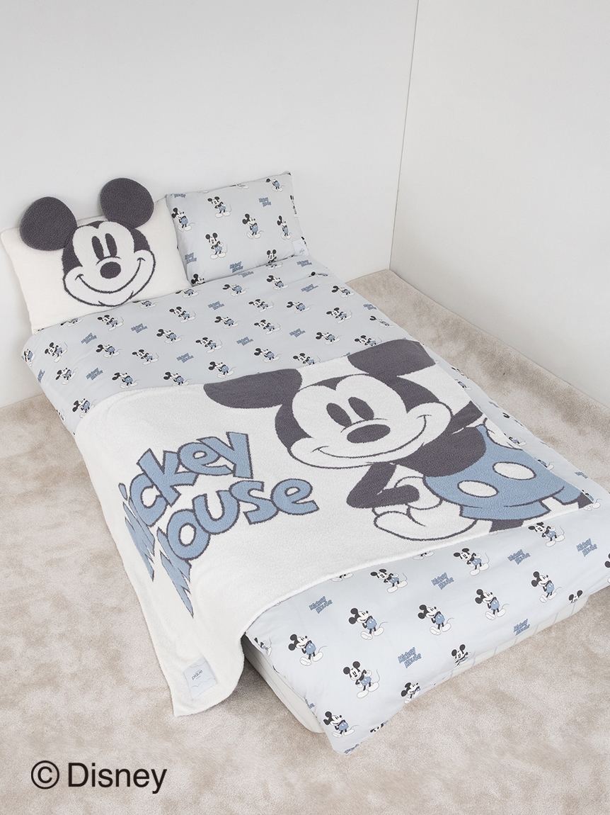 Sleep】Mickey & Minnie/ジャガードハーフケット（ブランケット 