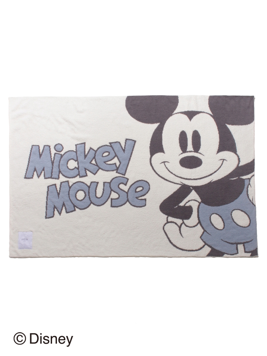 Sleep】Mickey & Minnie/ジャガードハーフケット（ブランケット 
