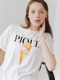 gelato pique/COOLレーヨンアイスロゴTシャツ/Tシャツ/カットソー