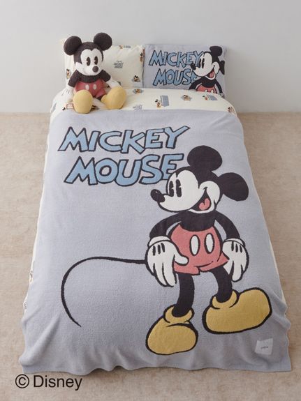 【Sleep】Mickey&Donald/ジャガードマルチカバー（ベッドリネン 