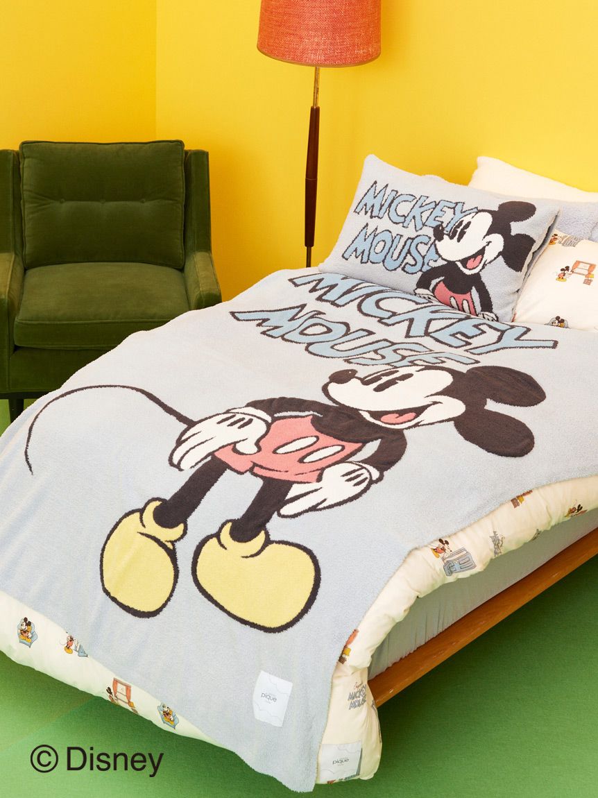 Sleep】Mickey&Donald/ジャガードマルチカバー（ベッドリネン 