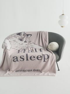 ジェラート ピケ スリープ(gelato pique Sleep)の【Sleep】CAT/DOGジャガードマルチカバー ベッドリネン