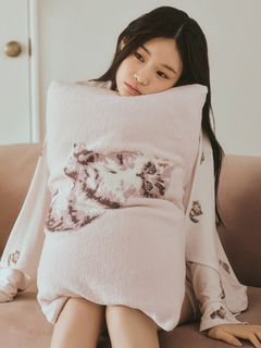 ジェラート ピケ スリープ(gelato pique Sleep)の【Sleep】CAT ジャガードピローケース ベッドリネン