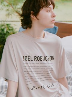 gelato pique/【JOEL ROBUCHON】レーヨンロゴTシャツ/Tシャツ/カットソー