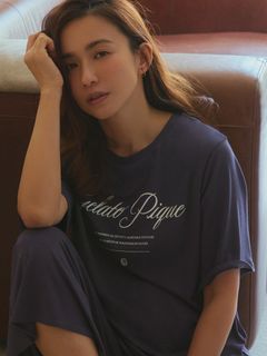 gelato pique/【母の日】レーヨンロゴTシャツ/Tシャツ/カットソー