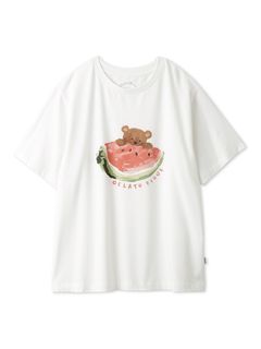 ジェラート ピケ(gelato pique)の【接触冷感】フルーツアニマルワンポイントＴシャツ Tシャツ/カットソー