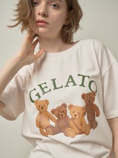 gelato pique/ベアワンポイントTシャツ/Tシャツ/カットソー
