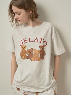 gelato pique/ベアワンポイントTシャツ/Tシャツ/カットソー