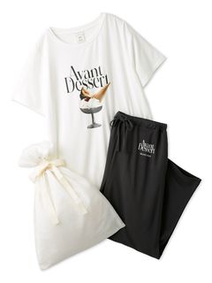 gelato pique/【ラッピング済み】デザートロゴTシャツ＆ロングパンツSET/セットアップ